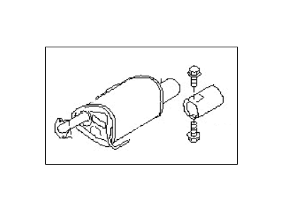 Subaru 44300AG26A MUFFLER Assembly LH WAG