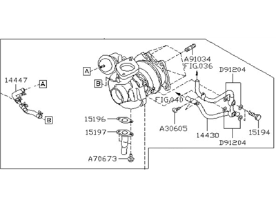 2009 Subaru Legacy Turbocharger - 14411AA670