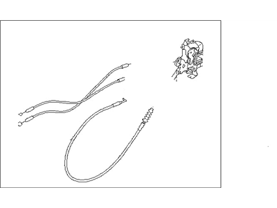 Subaru 61034AG01A Latch Assembly Door Rear LH