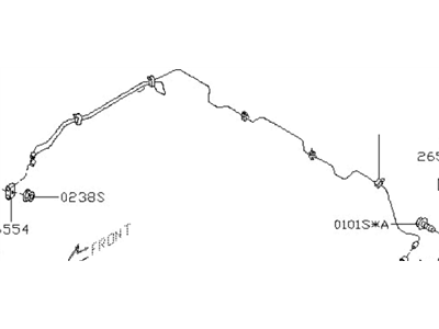 Subaru 26520AG02A Pipe Assembly Rear