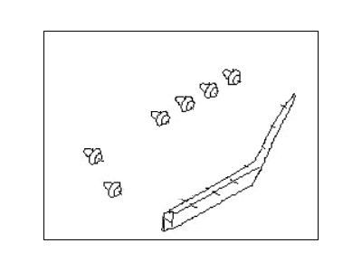 Subaru Outback Door Moldings - 91112AG31AD1