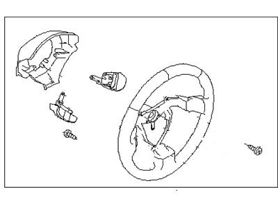 Subaru 34311AG31AJC Steering Wheel Assembly