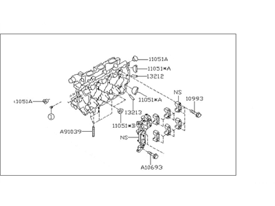 Subaru Legacy Cylinder Head - 11039AB85A