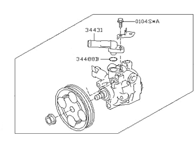 Subaru Power Steering Pump - 34430AG03A