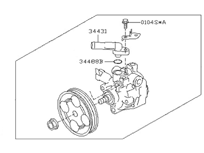 Subaru Outback Power Steering Pump - 34430AG03A