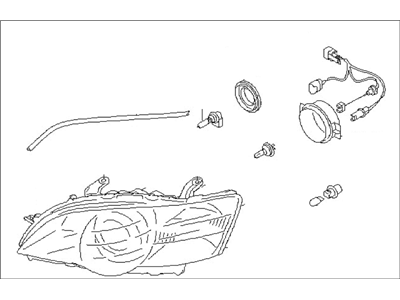 Subaru 84001AG24A Passenger Side Headlamp Assembly