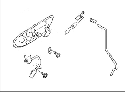 Subaru Legacy Door Handle - 61021AG01ABE