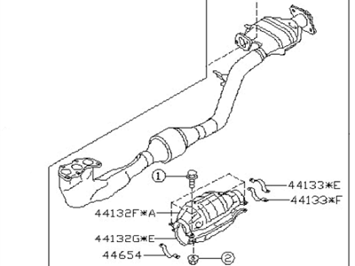 Subaru 44101AG19A Catalytic Converter