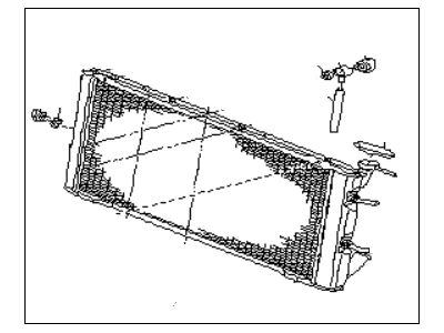 1988 Subaru GL Series Radiator - 45111GA650