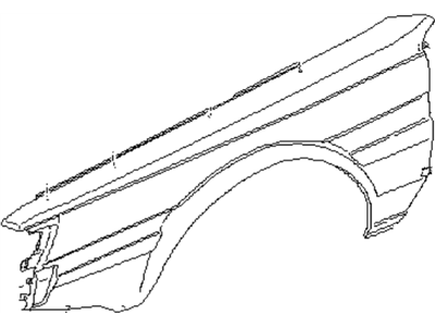 1988 Subaru GL Series Fender - 57130GA690