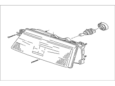 Subaru GL Series Headlight - 84004GA290