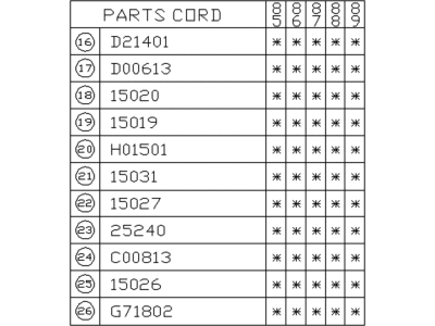 Subaru 15020AA000 Air Relief Valve Spring