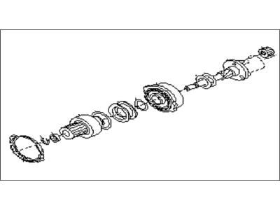 Subaru GL Series Starter Shaft - 23328AA010