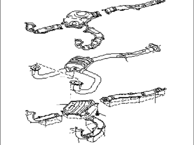 Subaru 44101GA600 Front Exhaust Pipe Assembly