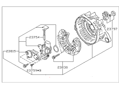 Subaru Tribeca Alternator Case Kit - 23727AA400