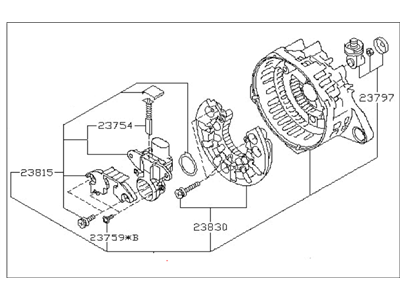 2008 Subaru Tribeca Alternator Case Kit - 23727AA400