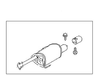 2006 Subaru Tribeca Muffler - 44300XA01A