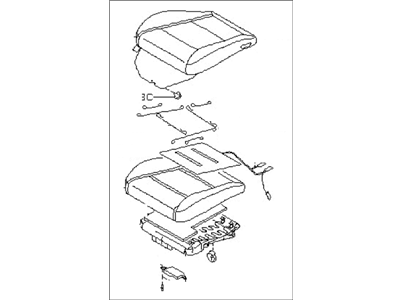 Subaru Tribeca Seat Cushion - 64139XA02AMW