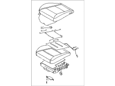 Subaru 64139XA00BEU Cushion Assembly OCPANT