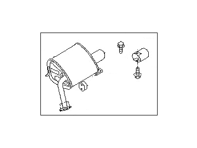 Subaru 44300XA06A MUFFLER Assembly RH 936