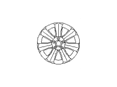 Subaru 28111XA00B Aluminium Disc Wheel