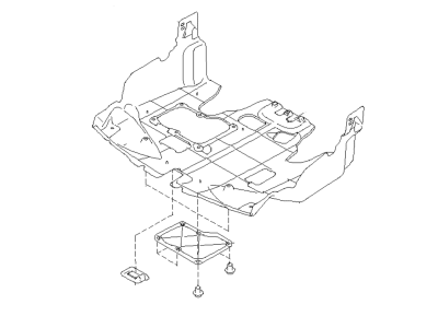 thumbnail image 2 of Engine Splash Shield Under Cover For Buick LeSabre 00-05 - Direct Replacement 2 of 6