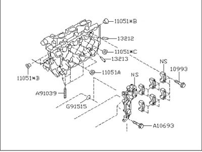 2009 Subaru Tribeca Cylinder Head - 11039AC041