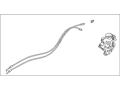 Subaru 61034XA01A Latch Assembly Door Rear LH