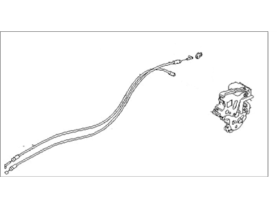 Subaru 61034XA00A Latch Assembly Door Rear RH