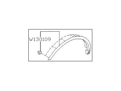 Subaru 91112XA00A GARNISH Assembly Fender RH