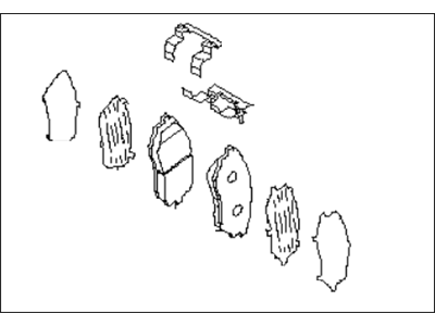 Subaru 26296AL03A Pad Kit Front