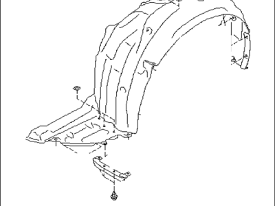 Subaru 59110AL02A Mud Guard Assembly Front