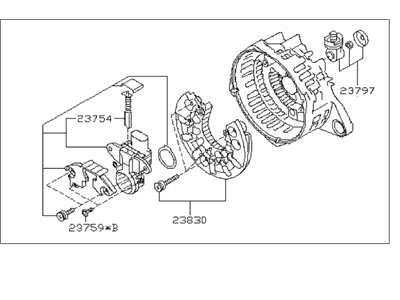 2018 Subaru Outback Alternator Case Kit - 23727AA800