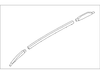 Subaru 91151AL00B Roof Rail Assembly USRH