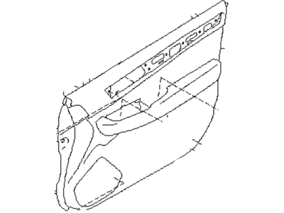 Subaru 94216AL54AVH Trim Sub Assembly Door Front Front RH