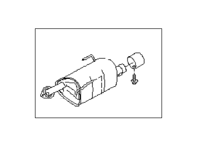 Subaru 44300AL03A MUFFLER Assembly Left