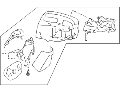 Subaru 91036AL75A Rear View Mirror Unit LHR