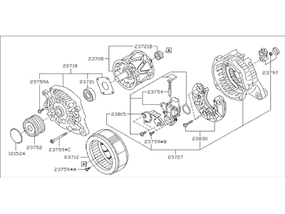 Subaru 23700AA91B Alternator Assembly