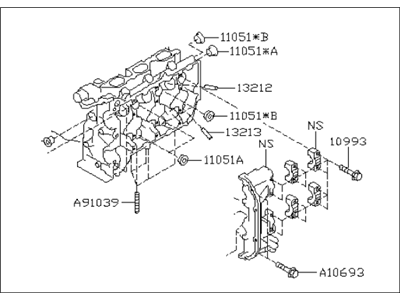 Subaru Outback Cylinder Head - 11039AC54A