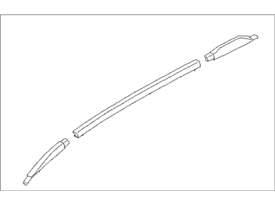 Subaru 91151AL01B Roof Rail Assembly USLH