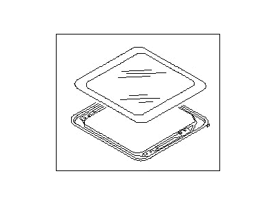 Subaru 65430SA001 Sunroof Glass Lid Assembly