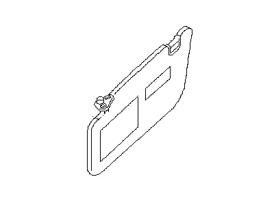 Subaru 92011SA211ES Left Sun Visor Assembly