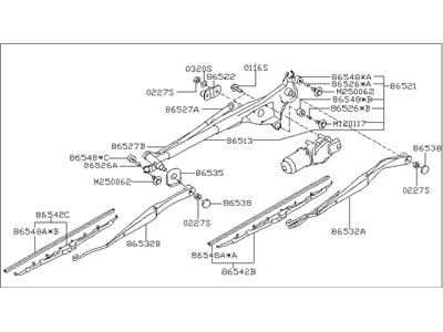 Subaru Wiper Motor - 86510SA010