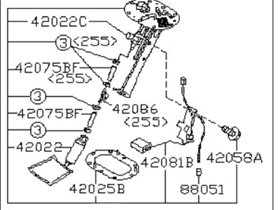 Subaru 42021SA090 Fuel Pump Assembly