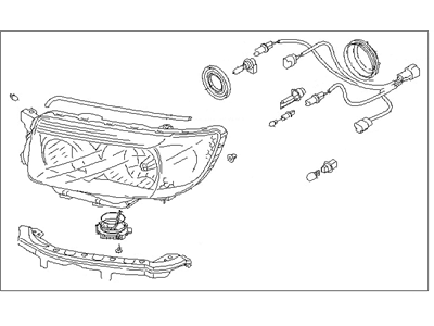 Subaru 84001SA610 Driver Side Headlamp Assembly