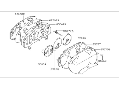 Subaru Forester Instrument Cluster - 85014SA450