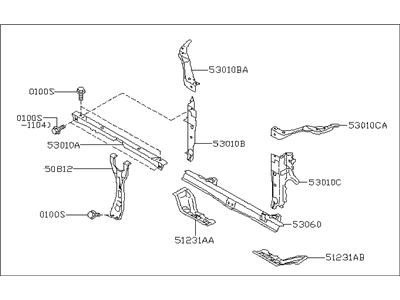 2013 Subaru Legacy Radiator Support - 53029AJ16A9P