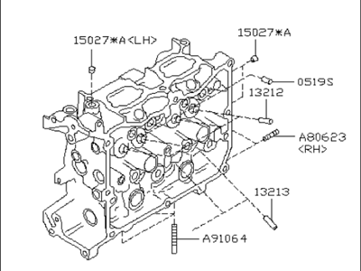 2018 Subaru Legacy Cylinder Head - 11039AC042