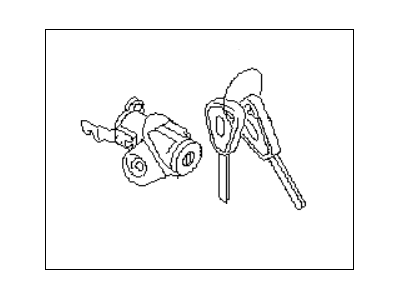 Subaru 57449AJ000 Trunk Lid-Lock Cylinder