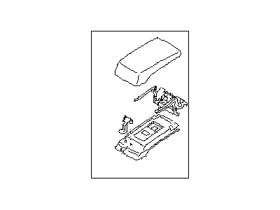 Subaru 92114AJ09AVH Console Box Lid Assembly